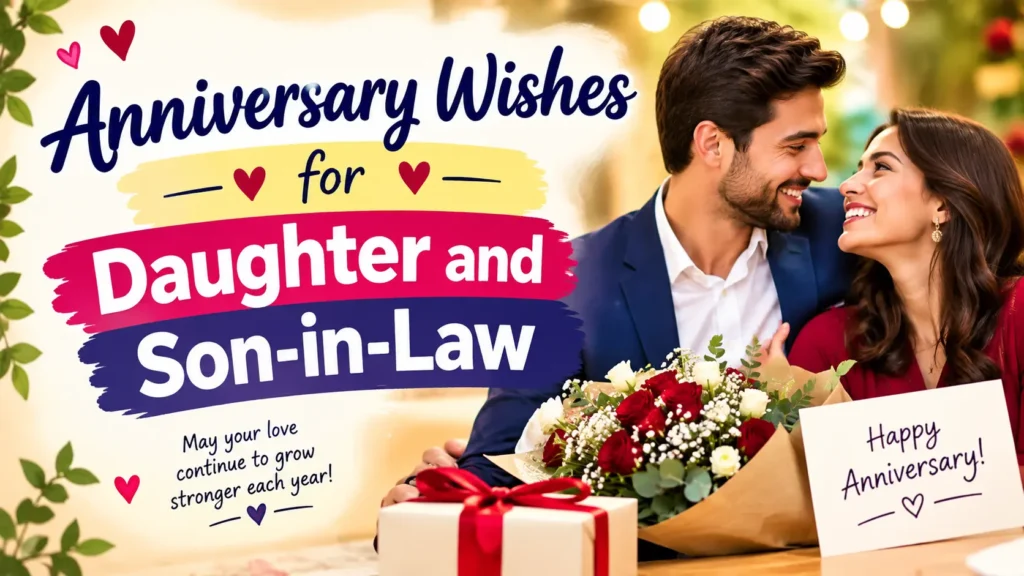 Anniversary Wishes for Daughter and Son-in-Law