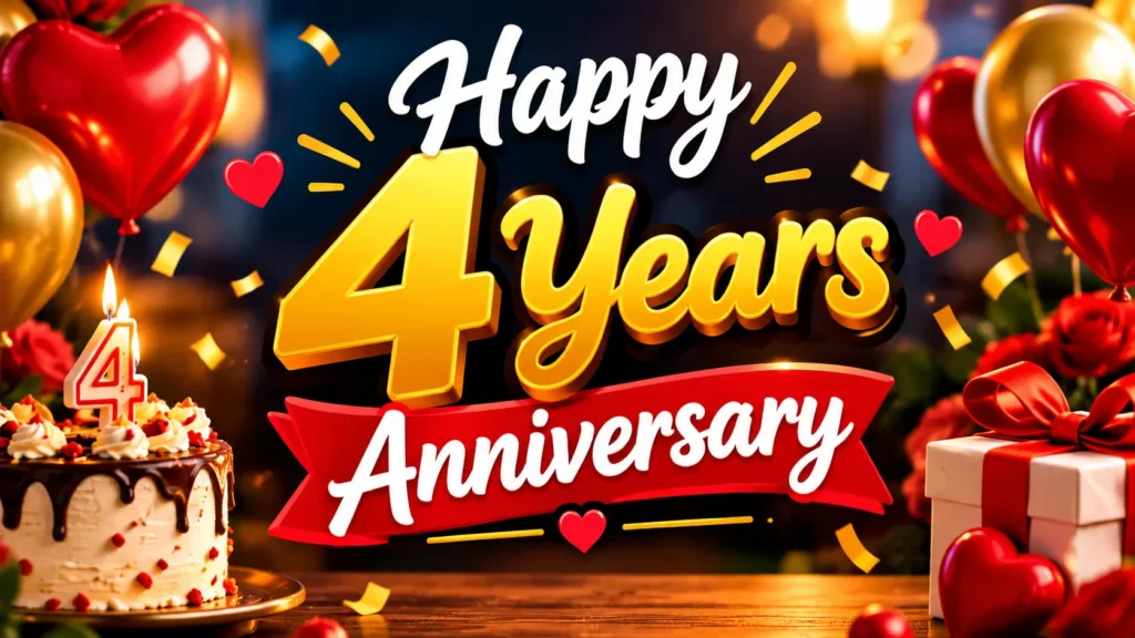 Happy 4 Years Anniversary