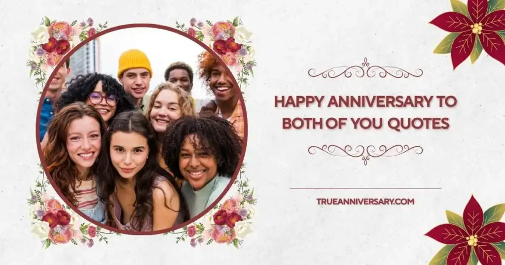Happy anniversary to both of you meaning