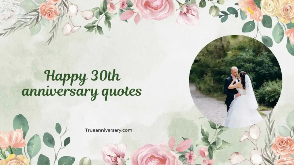 Happy 30th Wedding Anniversary Wishes