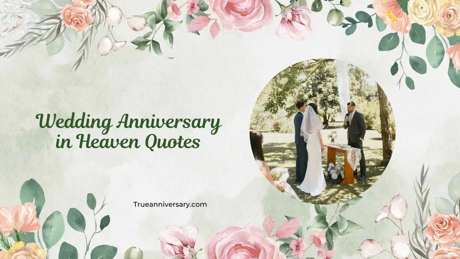 Wedding Anniversary in Heaven Quotes