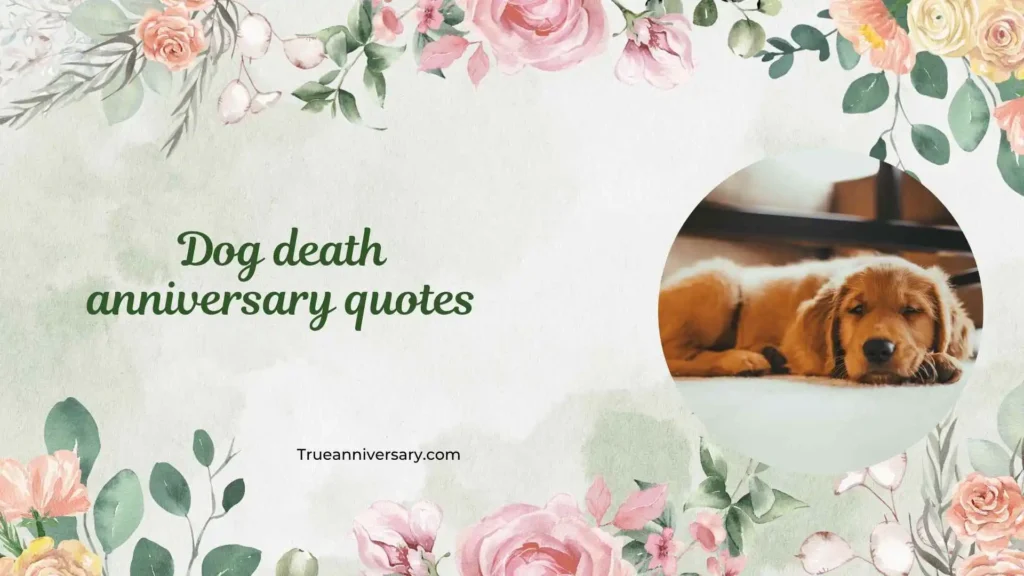 Emotional dog death anniversary quotes for grief