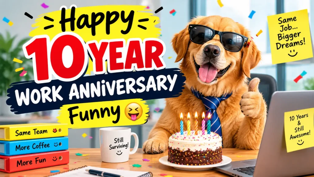 Happy 10 Year Work Anniversary Funny