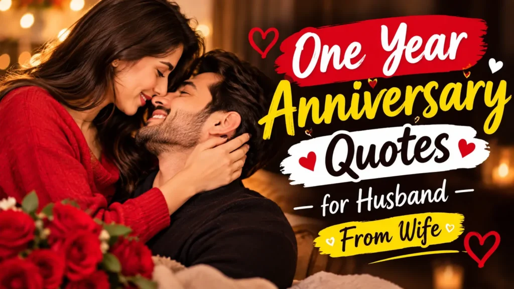 One Year Anniversary Quotes for Husband From Wife