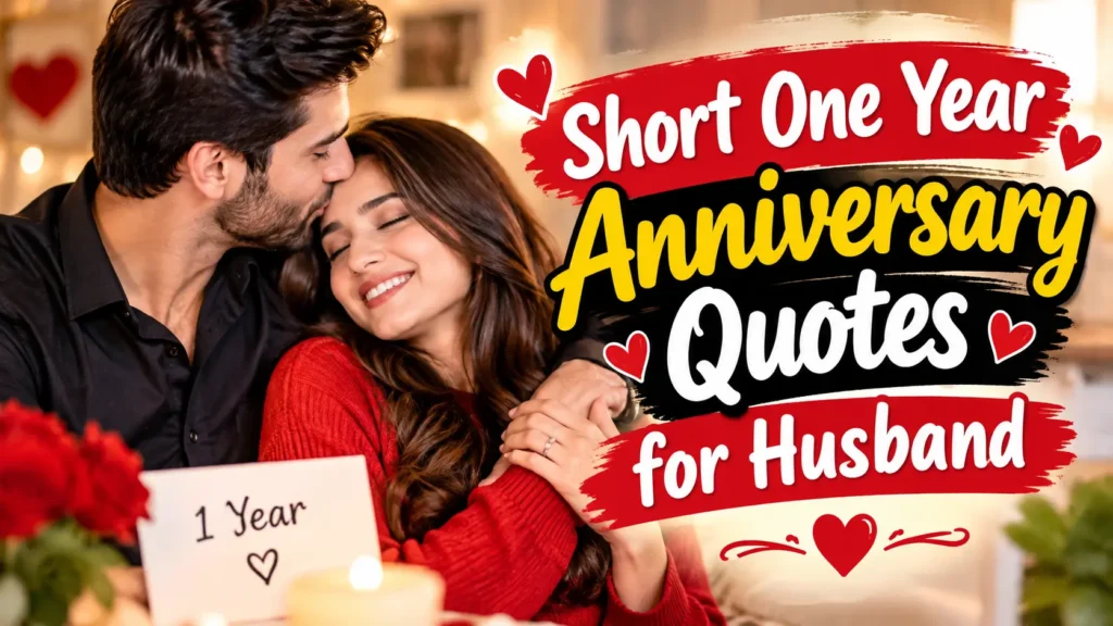 Short One Year Anniversary Quotes for Husband