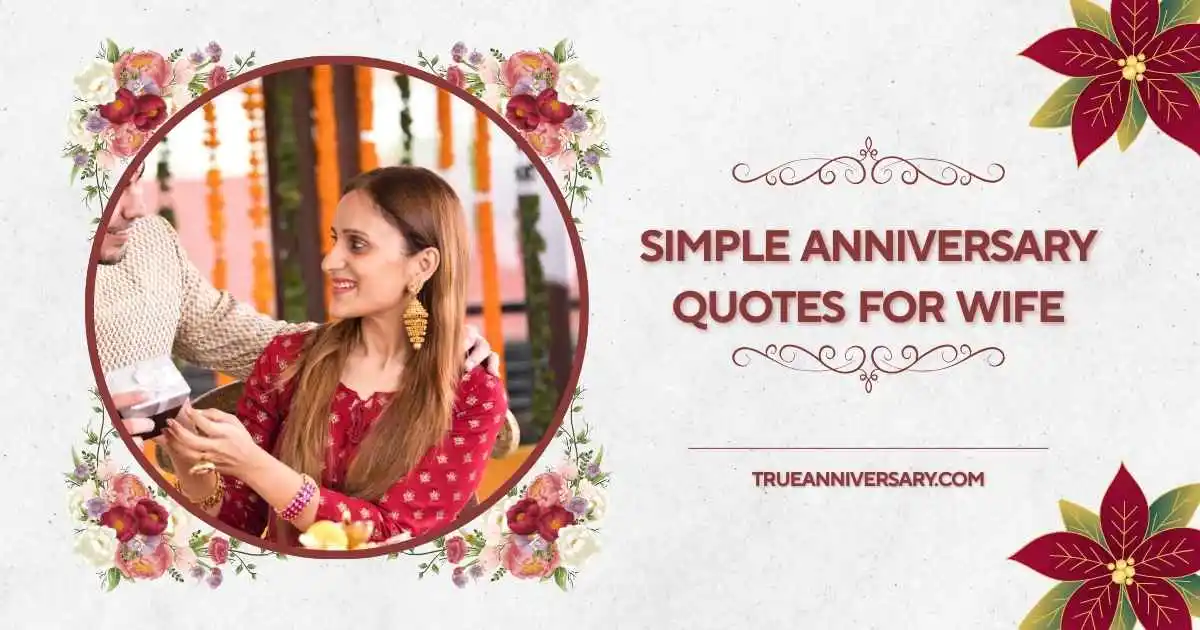 simple anniversary quotes for wife