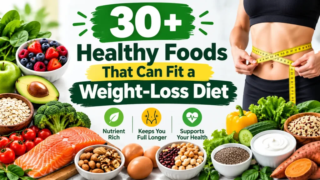 30+ Healthy Foods That Can Fit a Weight-Loss Diet