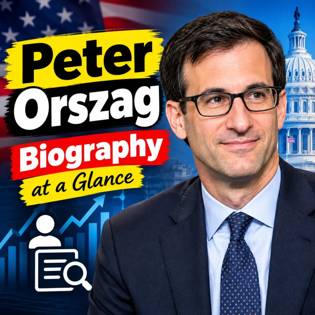 Peter Orszag Biography at a Glance