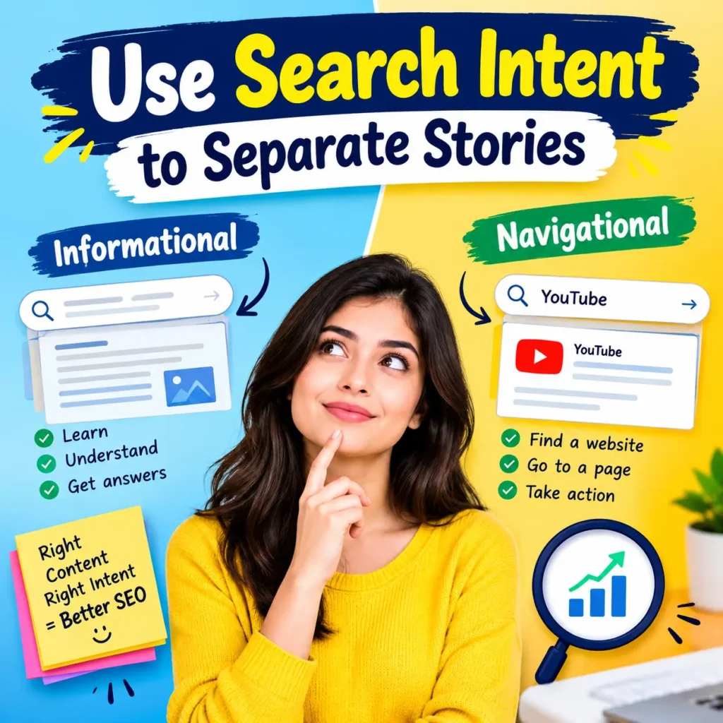 Use Search Intent to Separate Stories